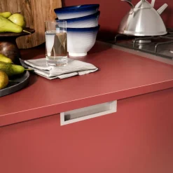 10 poignées de meubles cuvette Sedavi en zamak - finition aluminium EMUCA
