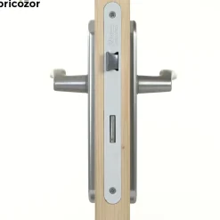 Poignées de porte sur grande plaque - aluminium anodisé - Ibiza HOPPE