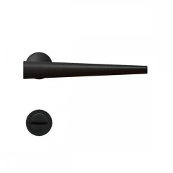 Poignées de porte sur mini-rosaces rondes série ER 59M Brooklyn - noir mat KARCHER DESIGN