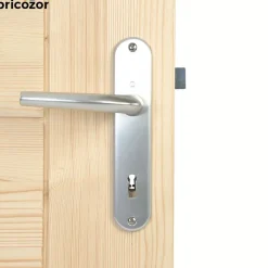 Poignées de porte sur petites plaques - 165 mm - Argent - San Diego HOPPE
