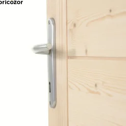 Poignées de porte sur petites plaques - 165 mm - Argent - San Diego HOPPE