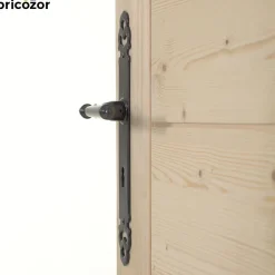 Poignées de porte sur plaques - aluminium gris métal - Elba HOPPE