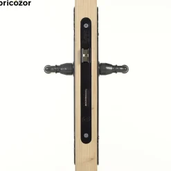Poignées de porte sur plaques - aluminium gris métal - Elba HOPPE