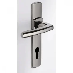Poignées de porte sur plaques - EA 165 - diamant noir - Scult VACHETTE