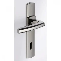 Poignées de porte sur plaques - EA 165 - diamant noir - Scult VACHETTE