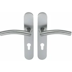 Poignées de porte sur plaques - inox 304 - Ligne 19 type C - Lot de 10 NORMBAU
