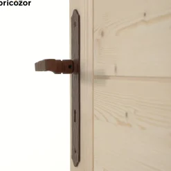 Poignées de porte sur plaques - vieux fer martelé - Bellac BOUVET