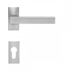 Poignées de porte sur rosace Seattle pour porte chassis - clé I KARCHER DESIGN