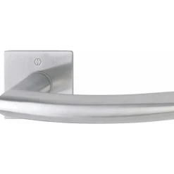 Poignées de porte sur rosaces fines - inox - Quick Fit - par 10 HOPPE