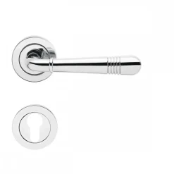 Poignées de porte sur rosaces rondes série R 270 Montmartre - chromé KARCHER DESIGN