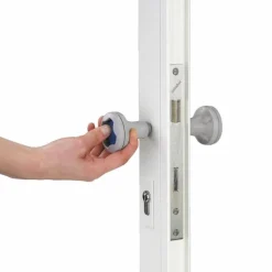 Poignées de sécurité à bouton pour portillon de piscine - Kid Protec MÉTALUX