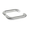 Poignées doubles pour rosace ou plaque - alu argent - Bercy VACHETTE