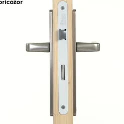 Poignées sur plaques -entraxe 195mm -aluminium finition anodinox -Kaza VACHETTE