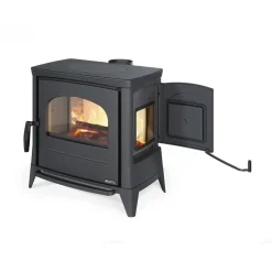Poêle à bois en fonte et catalytique 11,9 kW - noir anthracite - Lavinia EOS LA NORDICA EXTRAFLAME