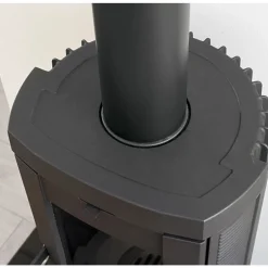 Poêle à bois en fonte émaillée 6,2 kW - Candy LEAN LA NORDICA EXTRAFLAME