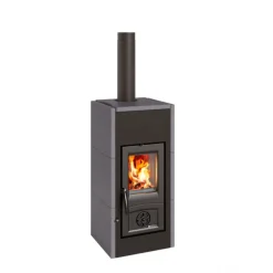 Poêle à bois 7,0 kW avec revêtement en pierre Vulcan - Asia 5.0 LA NORDICA EXTRAFLAME