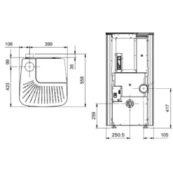 Poêle à granulés étanche ventilé - 8 kw-N - Ilary Top LA NORDICA EXTRAFLAME