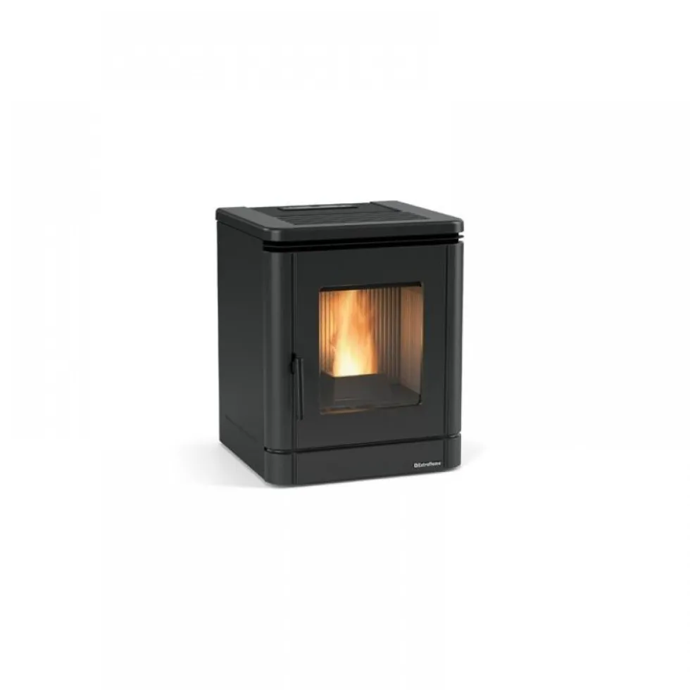 Poêle à granulés ventilé et étanche - 5,1 kW - noir - Peggy LA NORDICA EXTRAFLAME