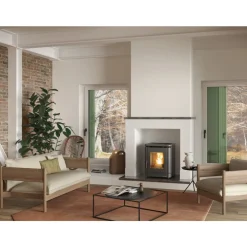 Poêle à granulés ventilé et étanche - 5,1 kW - noir - Peggy LA NORDICA EXTRAFLAME