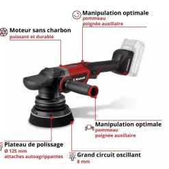 Polisseuse excentrique Pro CP-EP 18/125 Li BL-Solo - Power X-Change EINHELL PROFESSIONAL