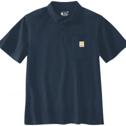 Polo de travail à manches courtes Sleeve pocket - bleu CARHARTT