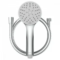 Pommeau de douche 3 jets avec flexible inox 150 cm - chromé - Napoli SCHÜTTE