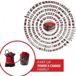 Pompe d'évacuation eaux usées sans fil GE-DP 18/25 LL Li - Solo - Power X-Change EINHELL