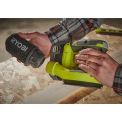 Ponceuse excentrique 18V ONE+™ - Ø125mm + 3 abrasifs - Solo - RROS18-0 RYOBI