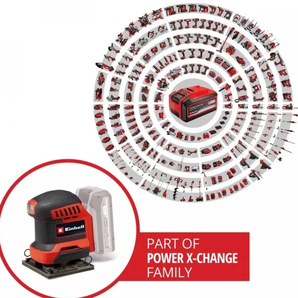 Ponceuse à main sans fil TE-OS 18/113 Li-Solo - Power X-Change EINHELL