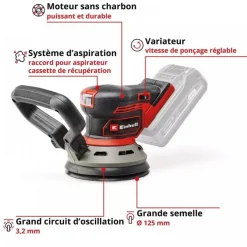 Ponceuse rotative sans fil TP-RS 18/32 Li BL - Solo - Power X Change EINHELL PROFESSIONAL