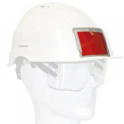 Porte-badge rigide et scratch autocollant adaptable sur casque AUBOUEIX