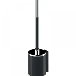 Porte-balayette WC - mural - avec brosse - Onyx Duo AKW INTERNATIONAL