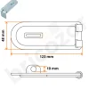 Porte-cadenas blindés PCC 120 SB - acier galvanisé - par 5 BURG WACHTER