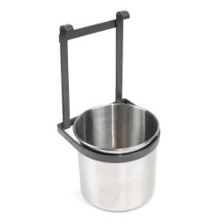 Porte-couverts pour crédence Titane - acier chromé et gris anthracite EMUCA