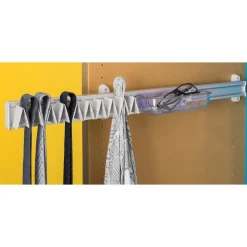 Porte-cravates coulissant à montage latéral avec boîte à accessoires AMBOS