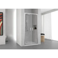 Porte de douche battante Océan B - extensible 78 à 84 cm NOVELLINI