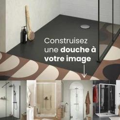 Porte de douche pivotante 80 cm - chromé - Serenity JACOB DELAFON
