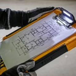 Porte-document anti-choc avec éclairage LED - lot de 5 - TSTAK DEWALT