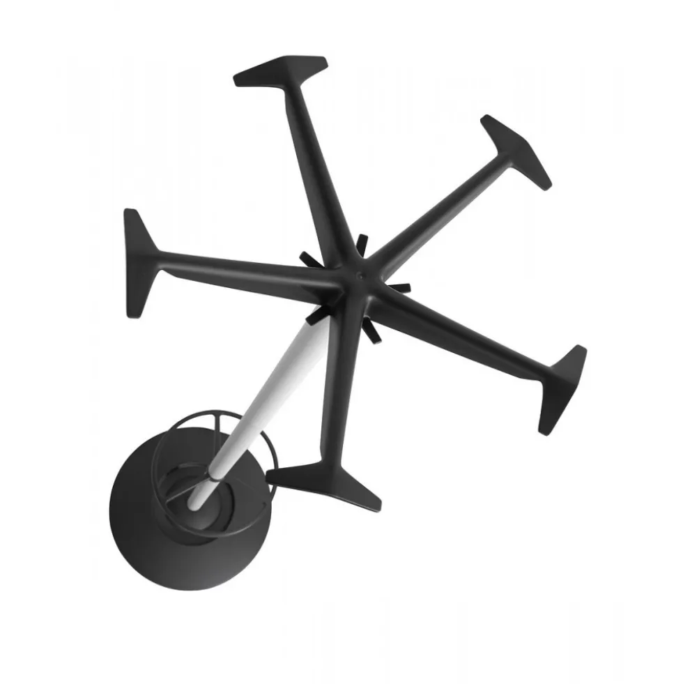 Porte-manteaux et parapluie gris et noir 5 têtes AC24 - hauteur 1,72m CARAY
