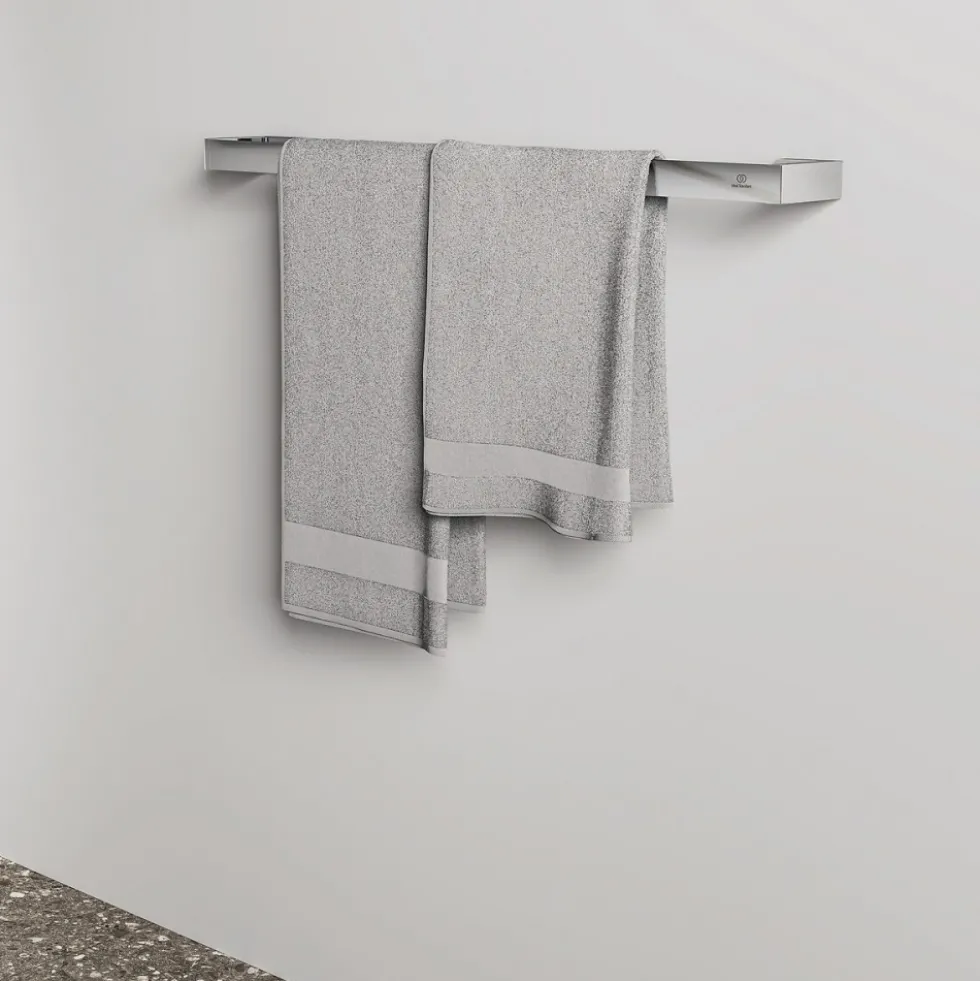 Porte-serviettes mural - 1 barre - carré - Conca IDEAL STANDARD