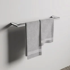 Porte-serviettes mural - double barre - rond - Conca IDEAL STANDARD