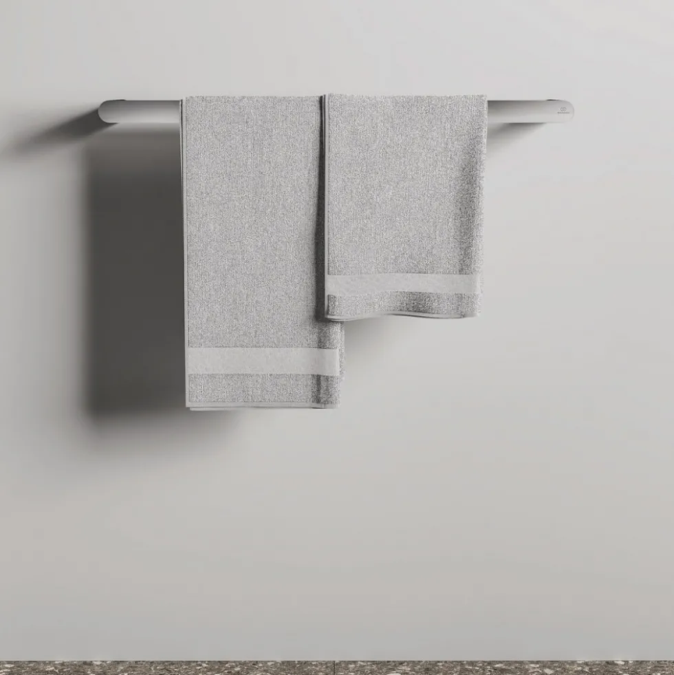 Porte-serviettes mural - double barre - rond - Conca IDEAL STANDARD