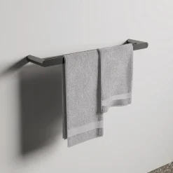 Porte-serviettes mural - double barre - rond - Conca IDEAL STANDARD