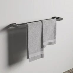 Porte-serviettes mural - double barre - carré - Conca IDEAL STANDARD