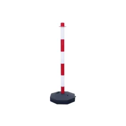 Poteaux Ø 40 mm en plastique avec base à lester de 29x29cm hauteur 85cm - Lot de 2 VISO
