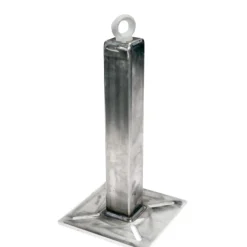 Potelet d'ancrage - carré - inox TRACTEL