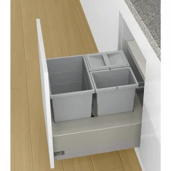Poubelle de cuisine Base pour tiroir ArciTech - 3 compartiments - 40 L HETTICH