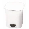 Poubelle 1 seau - plastique blanc GILAC