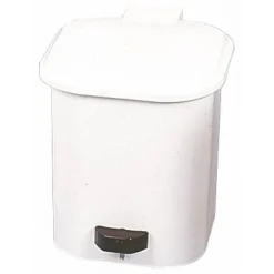 Poubelle 1 seau - plastique blanc GILAC