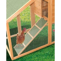 Poulailler bi-corps de grande taille en bois - 1,86 x 0,76 m - 2,13 m2 HABRITA